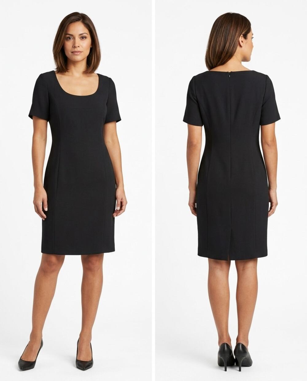 Vintage Liz Claiborne Dresses Sheath Scoop Neck Dress Women Size 4